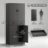 Metal Storage Cabinet with Locking Doors and Drawer, 71