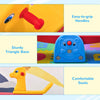 Qaba Kids Seesaw Safe Teeter Totter 2 Seats with Easy-Grip Handles Indoor Outdoor Living Room Playroom Backyard Equipment, for 12-48 Months, Multicolor