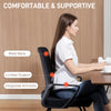 Desk Chair, Desk Chair No Wheels with Mesh Back, Lumbar Support, Metal Base for Reception, Conference