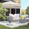 66 lb Heavy Duty Patio Umbrella Stand Filled Umbrella Holder Market Umbrella Base for Outdoor Garden Backyard Light Grey