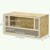 Wooden Reptile Terrarium with Sliding Door for Chameleon, Lizard, Snake, Frog, Turtle, 31.5