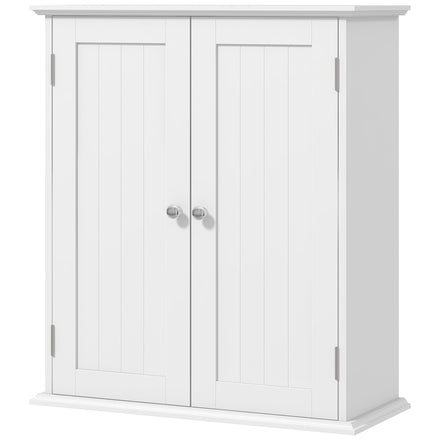 Bathroom Medicine Cabinet, Wall Cabinet with 2 Doors and Adjustable Shelf, Space Saver Over Toilet Cabinet