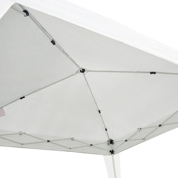 10' x 10'  Arbor Barnum Folding Pop-up Garden Gazebo with Transport Bag-White