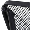 Square Outdoor Side Table, Metal Outdoor Patio Table, Garden Coffee Side Bistro Tables with Mesh Grid Top for Balcony, Porch, Backyard, 17.7