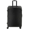 28-Inch Expandable Luggage, Hardshell Suitcase with Spinner Wheels, Top Handle, Side Handle, TSA Lock, Black