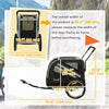 Dog Bike Trailer, 2-in-1 Dog Stroller with Universal Wheel Reflectors Flag, Grey