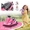 Qaba Bumper Car for Kids, 6V Battery Powered Bumping Car with 360 Degree Spin, Dual Motors, Music, for 3-8 Years, Pink