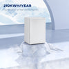 2.5 Cu.Ft Mini Fridge, Single Door Compact Refrigerator with Freezer, Adjustable Thermostat, Reversible Door, White