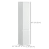 Tall Bathroom Cabinet, Narrow Bathroom Storage Cabinet with Doors, Drawer and Adjustable Shelves, High Gloss White