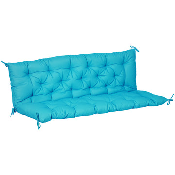Porch Swing Cushion Garden Bench Cushion with Backrest, Non-Slip 3-Seater Soft Pad, Swing Chair Mat Replacement for Indoor and Outdoor, 59.1