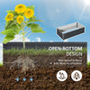 Galvanized Raised Garden Bed, Outdoor Planter Box for Vegetables, Flowers, Herbs, 4' x 2' x 1', Grey
