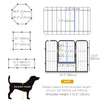 8 Panel Heavy Duty Dog Playpen 23.5
