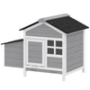 Wooden Chicken Coop with Nesting Box, Pull-out Metal Tray, for 1-2 Chickens, 36