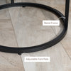 Nesting Coffee Tables Set of 2, Round Coffee Table with Metal Frame, Living Room Tables