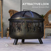 Outdoor Metal Fire Pit, 24