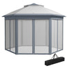 13' x 13' Pop Up Canopy Tent with Netting and Carry Bag, Instant Sun Shelter