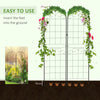 2 Pcs Garden Trellis for Climbing Plants, Outdoor Metal Trellis Plant Support Trellises for Patio, Lawn, Backyard