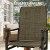 Patio Swivel Chair Set of 2, Swivel Rocker Outdoor Chairs with High Back, for Lawn Garden Backyard Deck