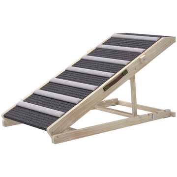 Dog Ramp for Couch, Foldable Pet Ramp for Small to Large Dog, 4 Adjustable Height from 14