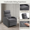 Fabric Recliner Sofa Manual Recliner, Home Theater Seating Single Reclining Sofa Chair with Padded Seat for Living Room