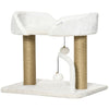 Cat Tower Condo for Indoor Cats, Small Cat Tree with Jute Scratching Posts, Top Perch, Dangling Balls