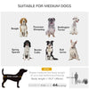 Dog Bike Trailer with Mesh Windows, Safety Leash, Safety Flag, Doors, for Small Medium Dogs Travel, Light Grey