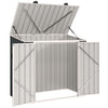 5ft x 3ft Outdoor Storage Shed, Garbage Bin Shed Organizer with Lockable Double Doors and Openable Lid
