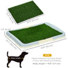 Puppy Training Pad, Indoor Portable Puppy Pad, with Artificial Grass, Grid, Panel, Tray, 18.3