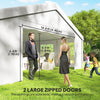 20' x 40' Party Tent, Outdoor Canopy Tent with 12 Removable Window Sidewalls for Parties, Wedding, Events, BBQ