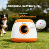 Automatic Dog Ball Launcher, Automatic Ball Launcher with 3 ETPU Balls, 26-79ft, for Medium and Large Dogs, Orange