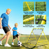 Volleyball Rebounder Net Football Training Aid Kickback Target Play Yellow