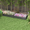 Garden Bed with 2 Planter Box and Non-woven Fabric Liner for Backyard, Patio, 96