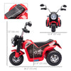 Kids Electric Motorcycle 6V Battery Powered Ride-On Dirt Bike 3-Wheels Motorbike with Horn Headlights Realistic Sounds 1.24mph Speed for Girls Boy 18 - 36 Months Red