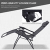 Zero Gravity Chair Set of 2 Patio Chair with Side Table Cupholders and Pillows for Pool, Backyard, Lawn, Dark Grey