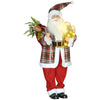 Life Size Singing and Dancing Santa Claus, Standing Animated Santa Claus with Posable Arms, Sack, Sound Activated