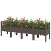 Raised Garden Bed with Legs, Self Watering Elevated Planter Boxes with Drainage Holes, 63