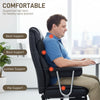 Big and Tall Office Chair, 400 lbs Overstuffed Desk Chair with Shaped Foam, Reclining Backrest, PU Leather