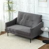 2 Seater Sofa, Small Modern Couch with High-Resilience Foam, Thicken Padding, Button Tufted