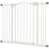 Extra Tall Dog Gate with Door, Pressure Fit, Auto Close, Double Locking for Doorways Hallways Stairs, 29
