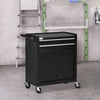 2-Drawer Rolling Tool Chest on Wheels, Metal Tool Cabinet for Warehouse, Workshop and Garage, Black