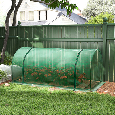 Mini Greenhouse Portable Hot House for Plants with Zippered Doors for Outdoor, Indoor, 79