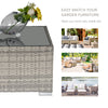 Rattan Garden Coffee Table, 25.6