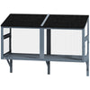 Catio Outdoor Cat Enclosure Expandable Wooden Cat House with 2 Doors for Window, 51.2