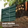8 x 4 x 1ft Galvanized Raised Garden Bed, Reinforced Outdoor Planter Box with Open Bottom, Green