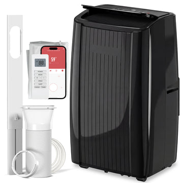 14000 BTU 5-in-1 Portable Air Conditioner with Cool, Heat, Dehumidifier, Fan, Sleep, WiFi Voice Control