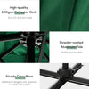 8' x 8' Square Cantilever Umbrella with 360° Rotation, Aluminum Outdoor Cantilever Market Parasol with Crank & Tilt, Garden Sun Canopy Shelter with Cross Base, Green