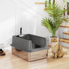 XL Stainless Steel Cat Litter Box for Big and Multiple Cats with High Wall Side, Scoop, Easy Cleaning & Odor Free