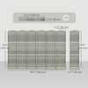 6 FT Privacy Screen, 6 Panel Room Divider with Shelves for Living Room Bedroom Home Office, Grey