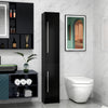 Freestanding Tall Bathroom Storage Cabinet with Adjustable Shelves, Bathroom Organizer, White Wood Grain