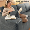 2-in-1 Modular Sectional Sofa, Boneless L Shaped Couch Sofa Bed